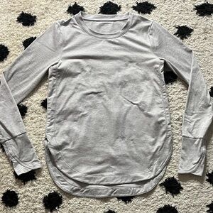 Athleta size XS Light Gray Long Sleeve athletic shirt
